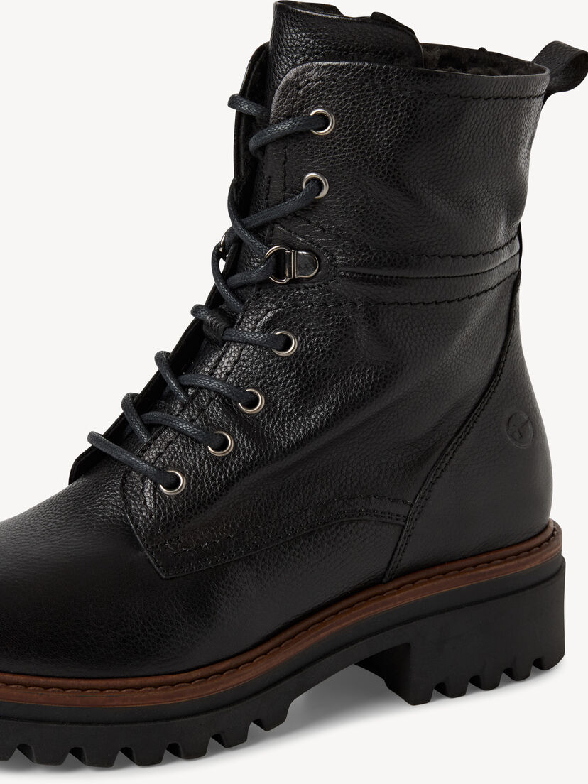 Enkellaarsje, BLACK LEATHER, hi-res