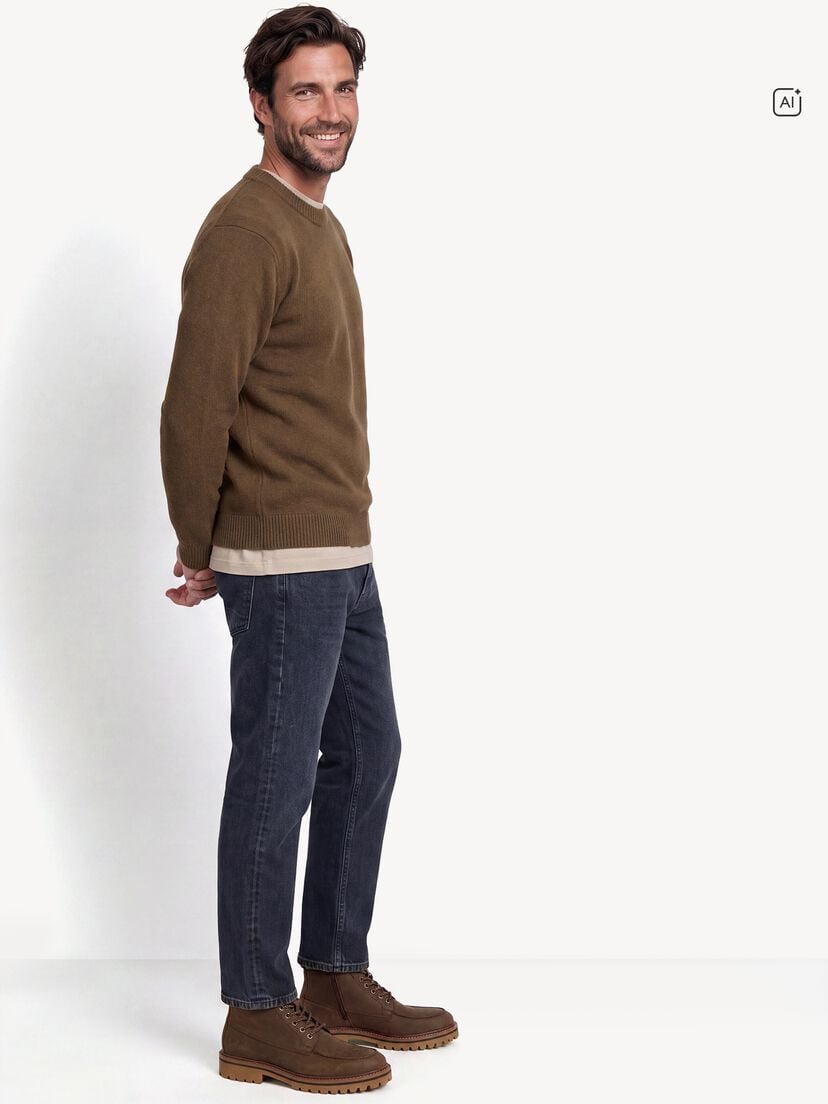 Enkellaarsje, DARK BROWN, hi-res