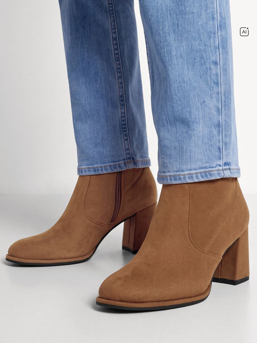 Enkellaarsje, BROWN SUEDE, hi-res