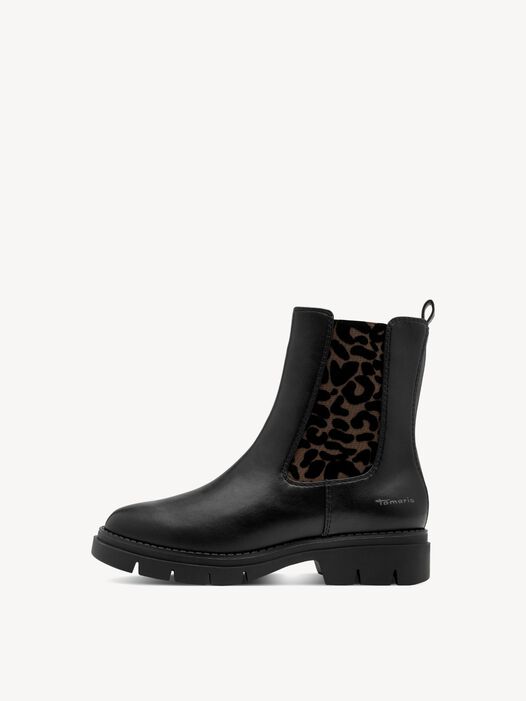 Chelseaboot, BLACK/LEOPARD, hi-res