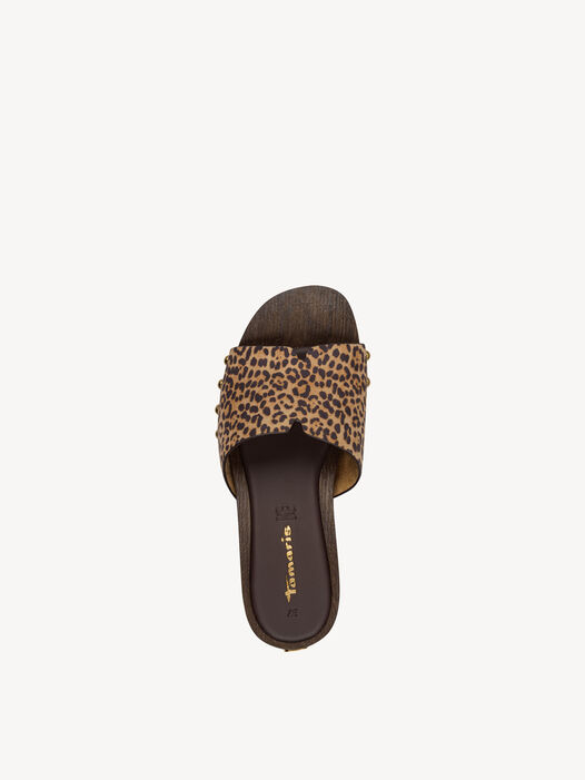 Slipper, COGNAC LEOPARD, hi-res