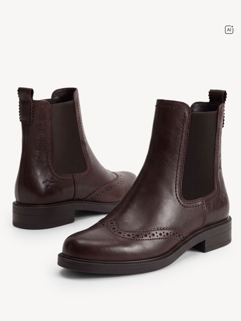 Leren Chelseaboot - bruin, MOCCA, hi-res