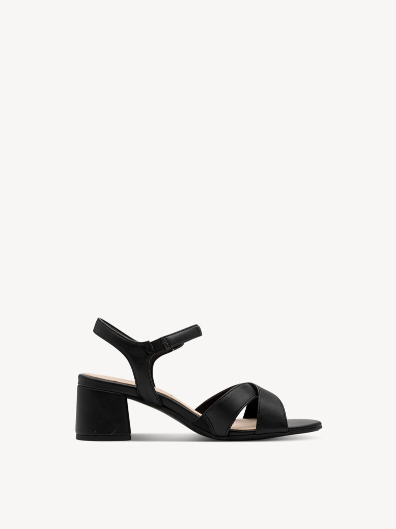 Heeled sandal, BLACK, hi-res