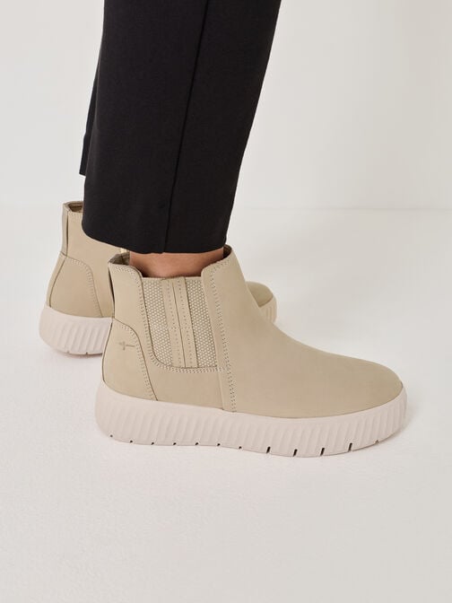 Bottine Chelsea, beige, hi-res