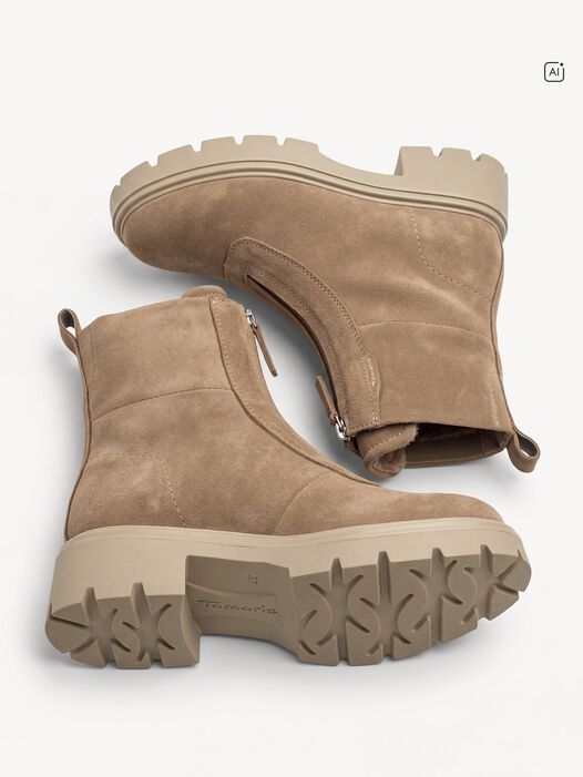 Enkellaarsje, beige, hi-res