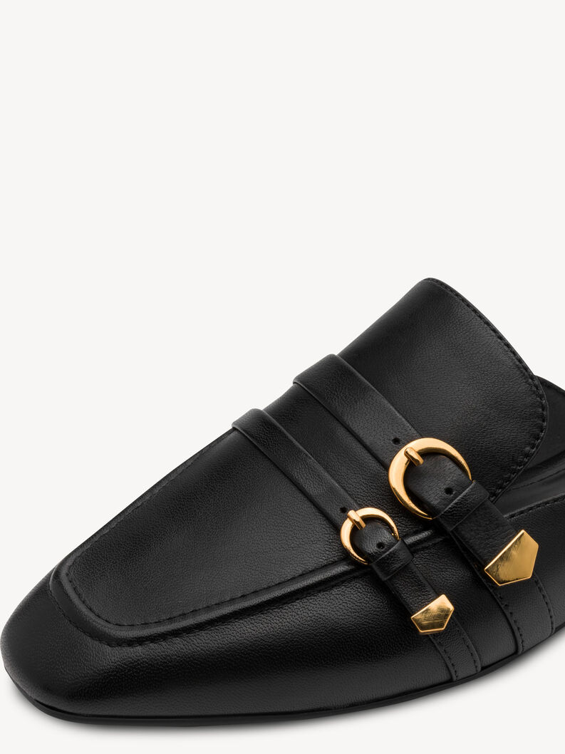 Pantolette, BLACK LEATHER, hi-res