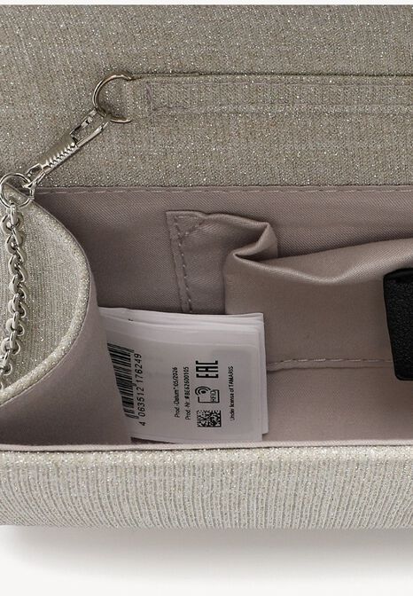 Clutch, silver, hi-res