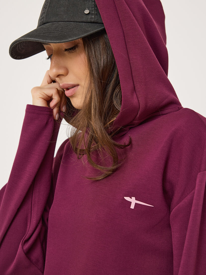 Hoodie - rood, Fig, hi-res