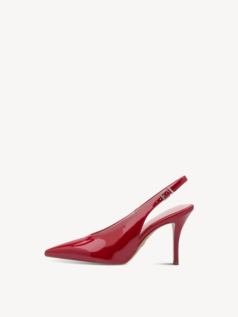 Slingpumps - rood, RED, hi-res