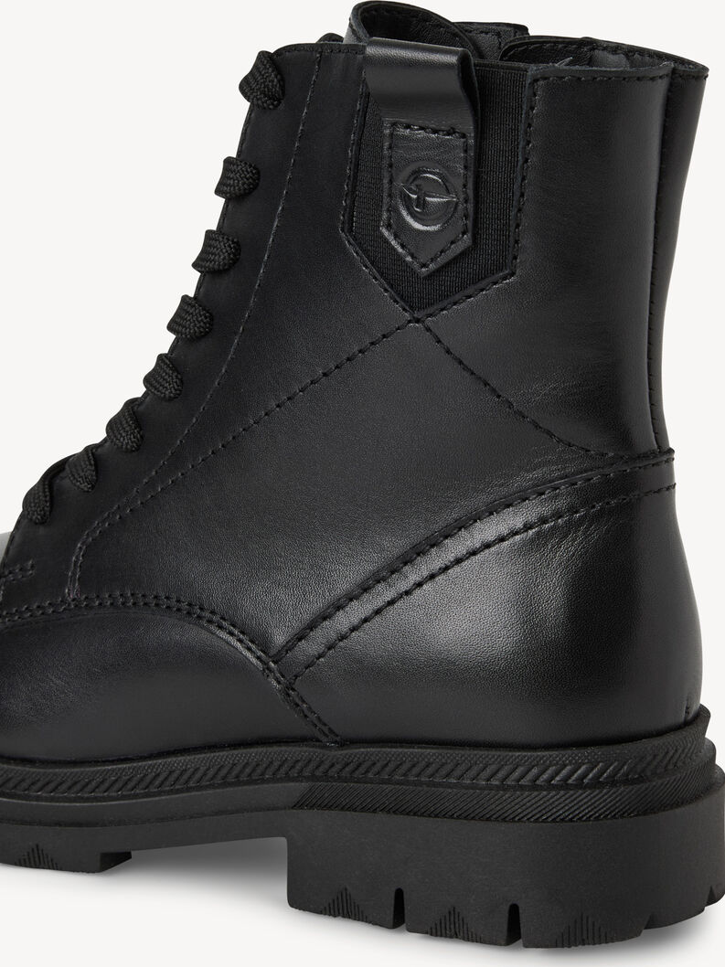 Ankelboots - svart, BLACK LEATHER, hi-res