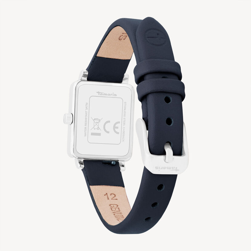 Horloge - zilver, silber-blau, hi-res