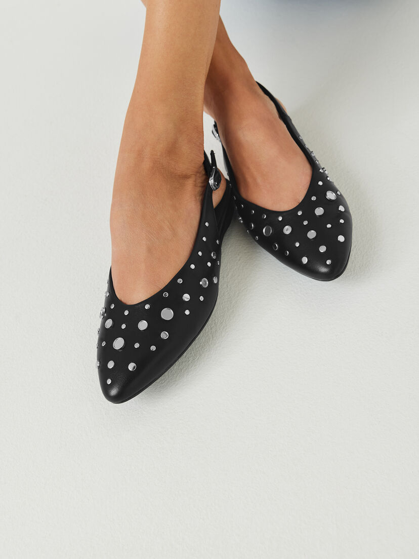 Slingpumps - zwart, BLACK, hi-res