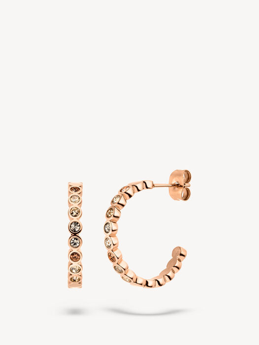 Creolen, ros&eacute;gold, hi-res