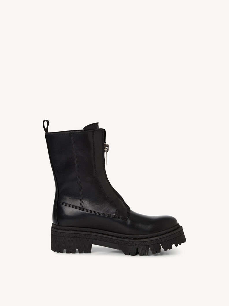 Ankelboots - svart, BLACK LEATHER, hi-res