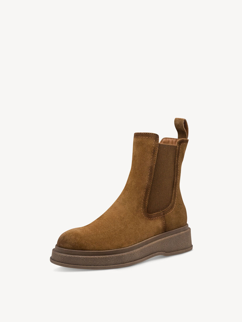 Leren Chelseaboot - bruin, cognac, hi-res