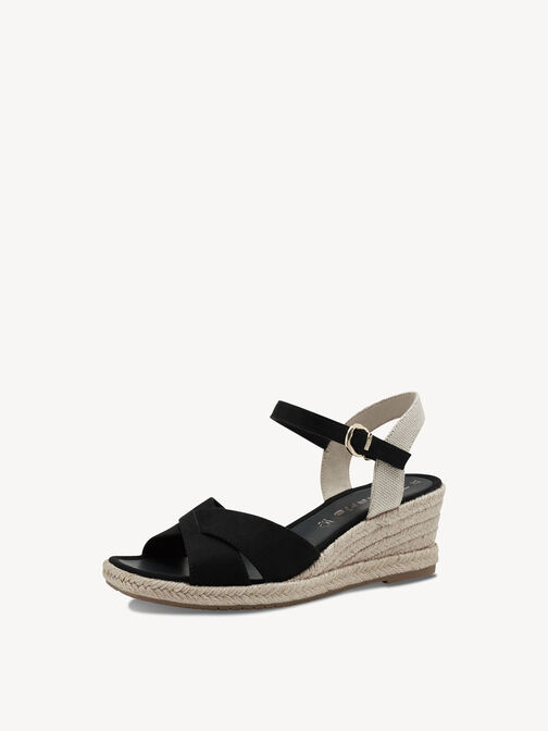 Sandale &agrave; talon, BLACK, hi-res