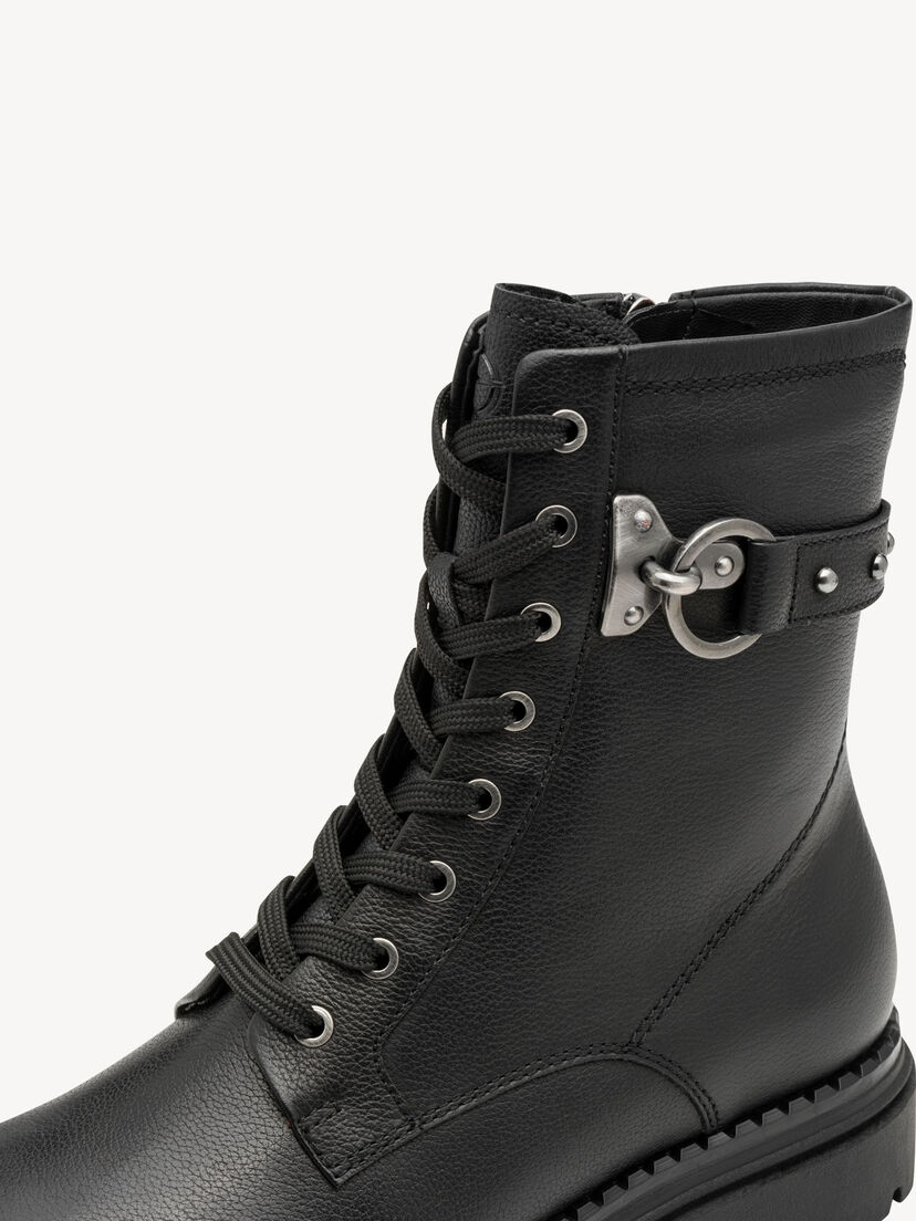 Enkellaarsje - zwart, BLACK, hi-res