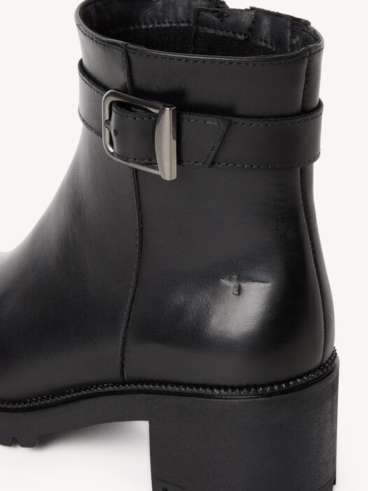 Enkellaarsje, BLACK LEATHER, hi-res