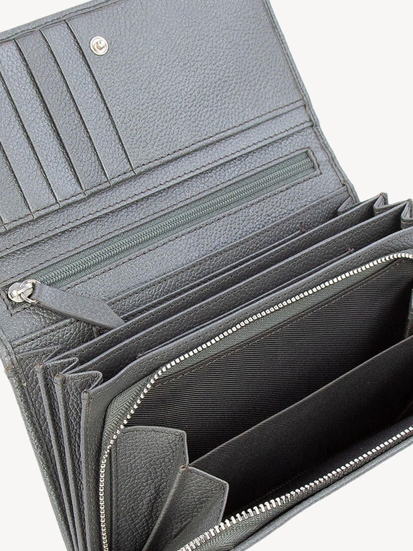 Leren Portemonnee - zilver, darksilver, hi-res