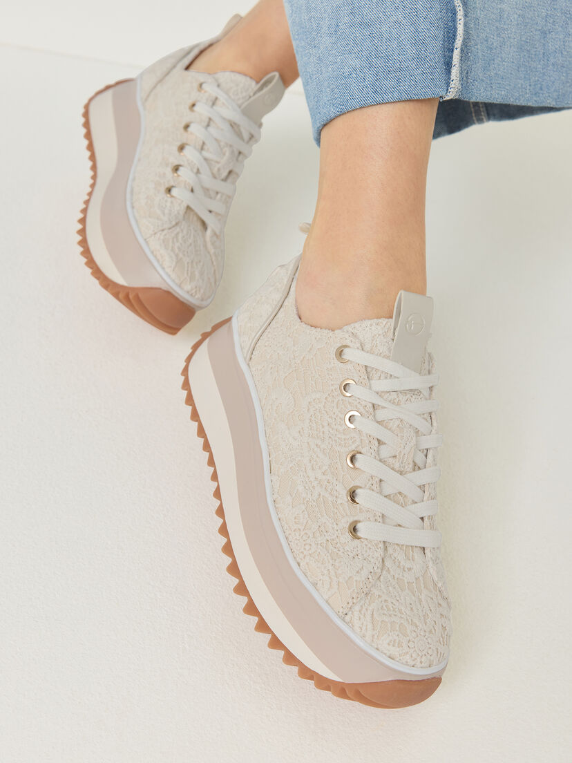 Sneaker - beige, IVORY MACRAMEE, hi-res