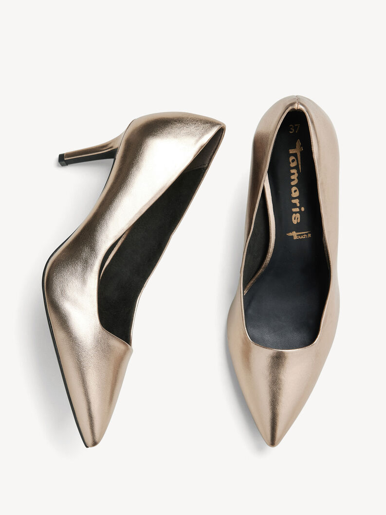 Pumps - metallic, BRONCE, hi-res