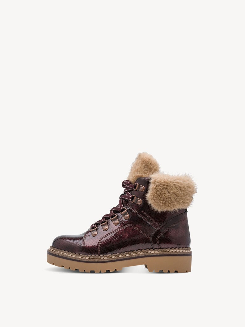 Stiefelette - rot Warmfutter, MERLOT PATENT, hi-res