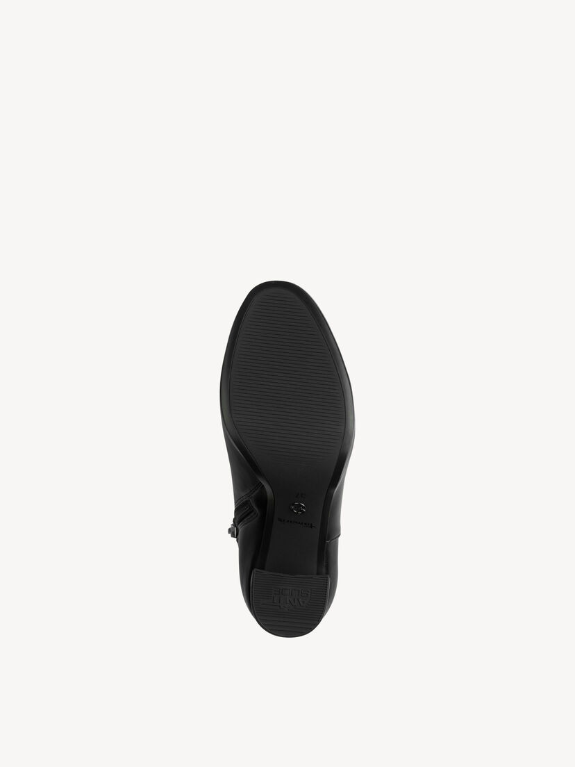 Enkellaarsje - zwart, BLACK, hi-res