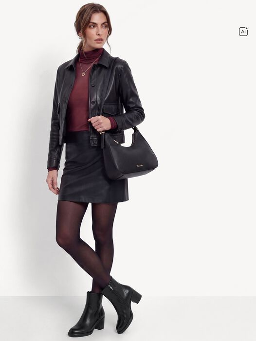 Enkellaarsje, BLACK LEATHER, hi-res