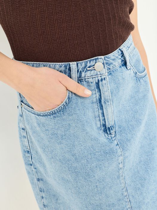 Denim rok, Light Blue Denim, hi-res