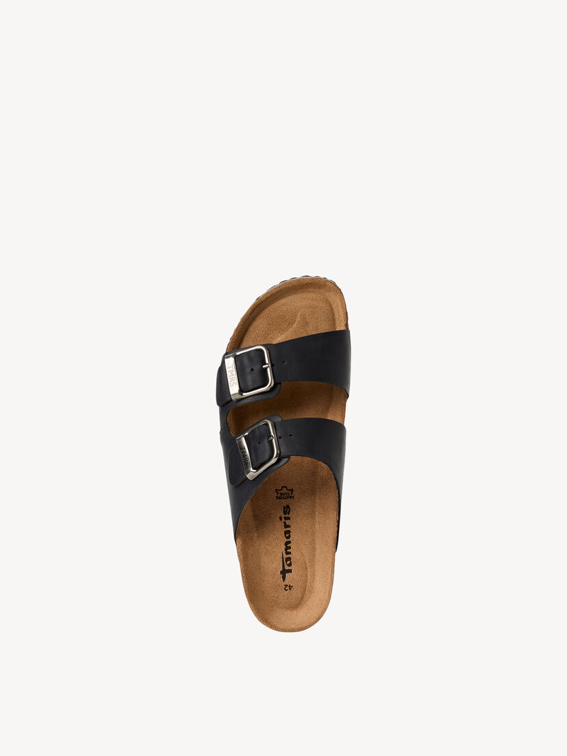 Slipper, BLACK PULL-UP, hi-res