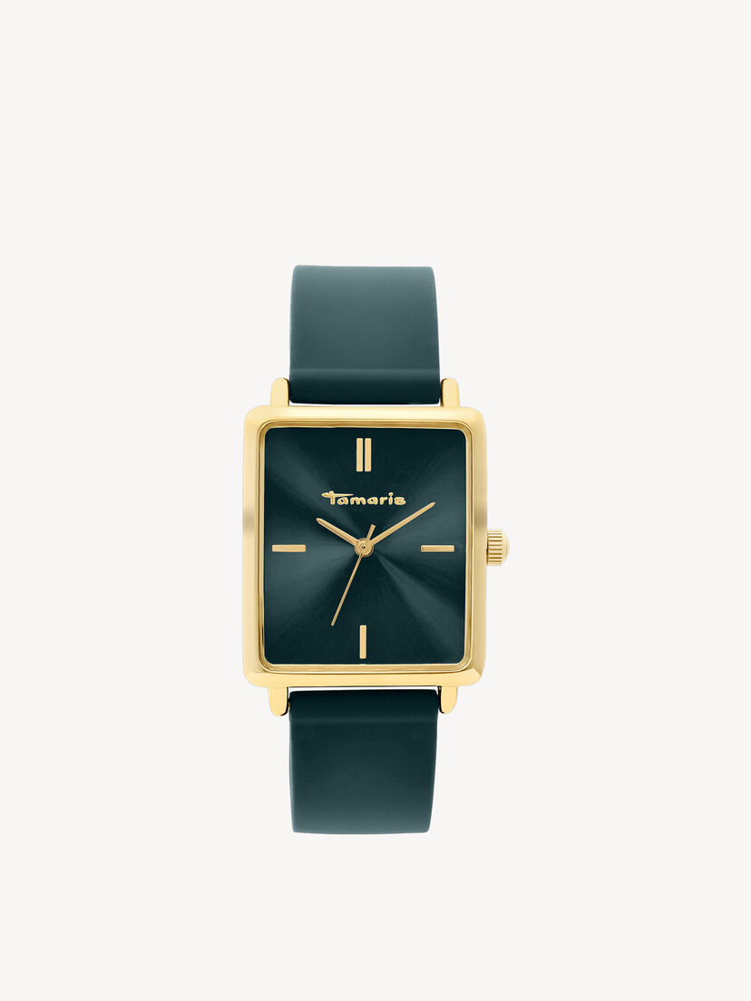 Horloge - goud, gold-sunray  green, hi-res