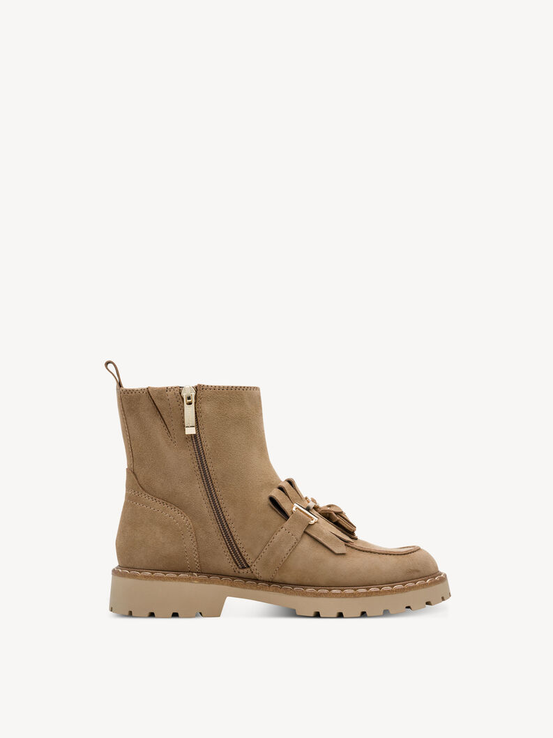 Bottine en cuir - marron, 310, hi-res