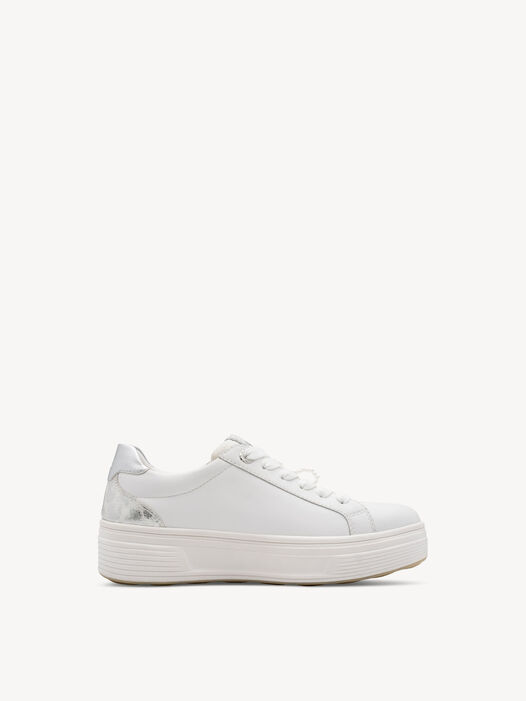 Sneaker, WHITE/SILVER, hi-res
