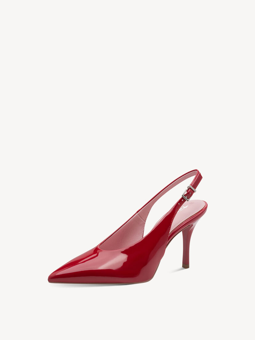 Slingpumps - rood, RED, hi-res