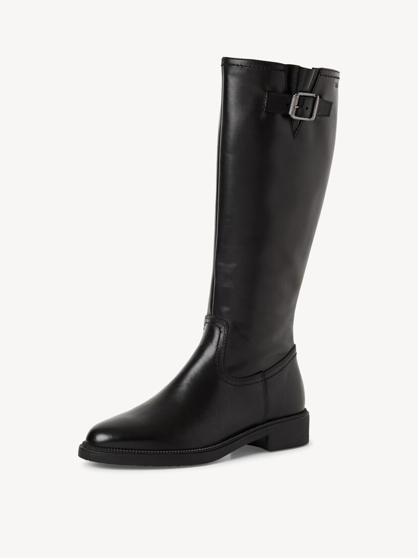Leren Laarzen - zwart, BLACK, hi-res