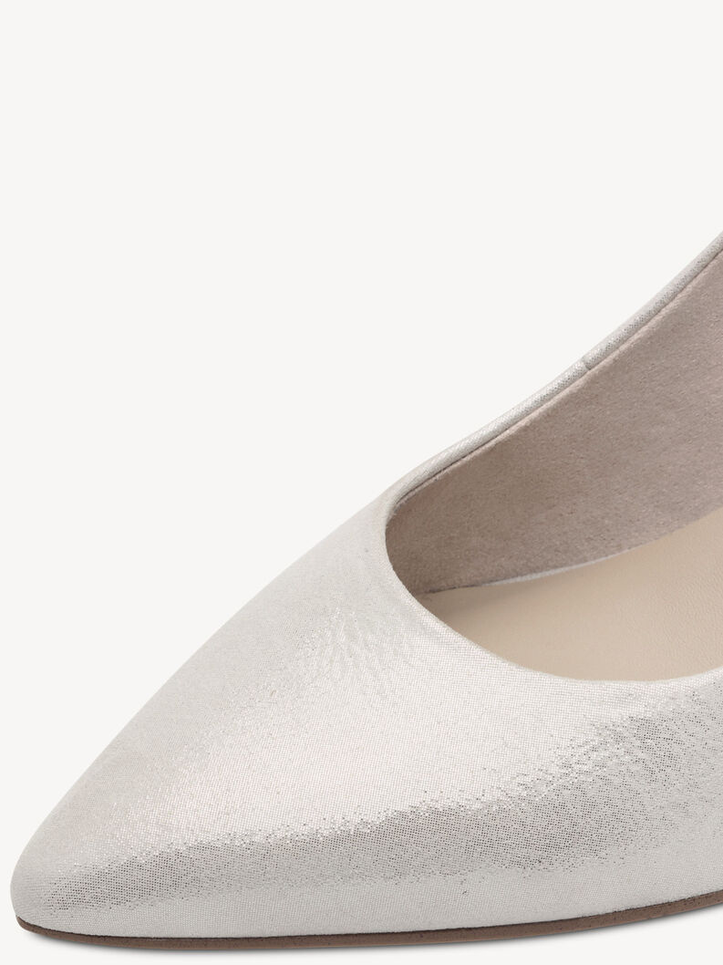 Lederpumps - silber, SILVER, hi-res