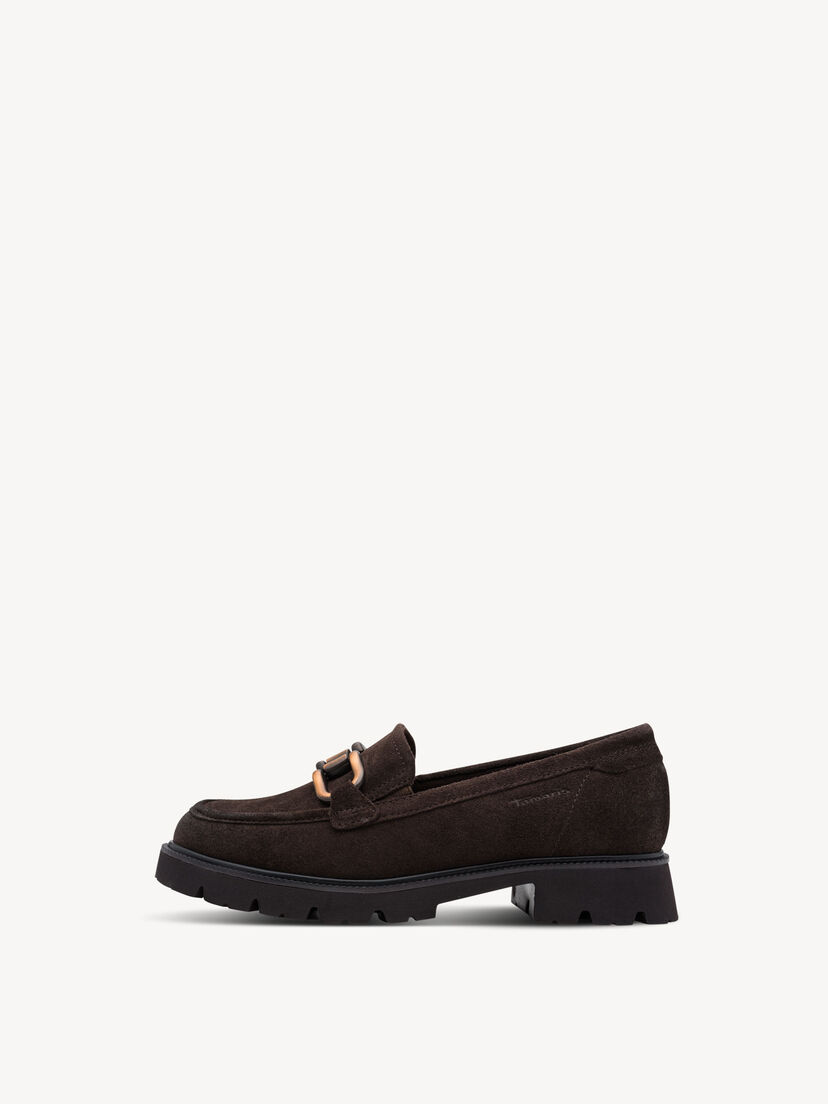 Leren Instappers - bruin, MOCCA SUEDE, hi-res