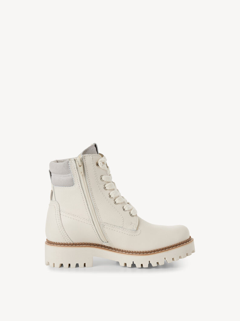 Lederstiefelette - wei&szlig; Warmfutter, OFFWHITE, hi-res