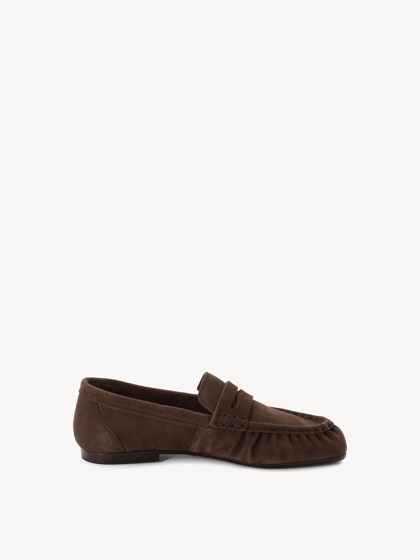 Leren Mocassin - bruin, MOCCA, hi-res