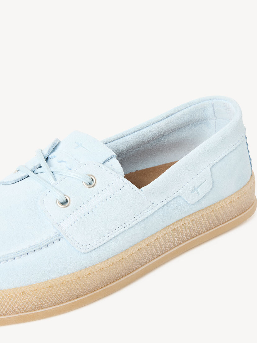 Leren Mocassin - blauw, LIGHT BLUE, hi-res