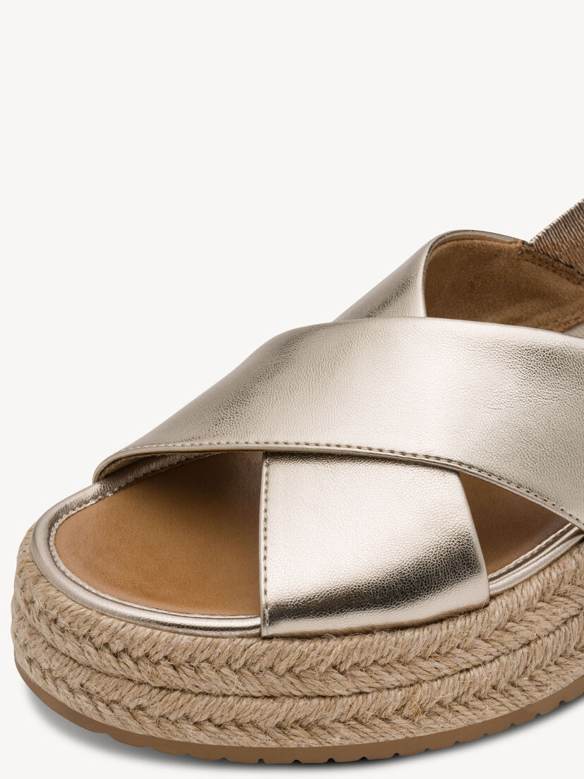 Sandaaltje - metallic, LIGHT GOLD, hi-res