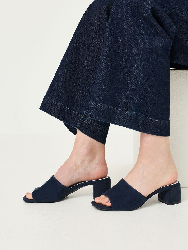 Ciabatte, NAVY SUEDE UNI, hi-res