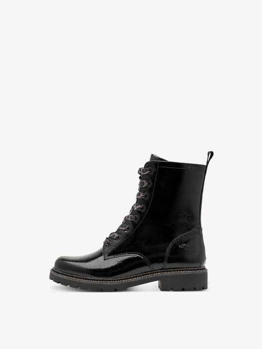 Enkellaarsje, BLACK PATENT, hi-res