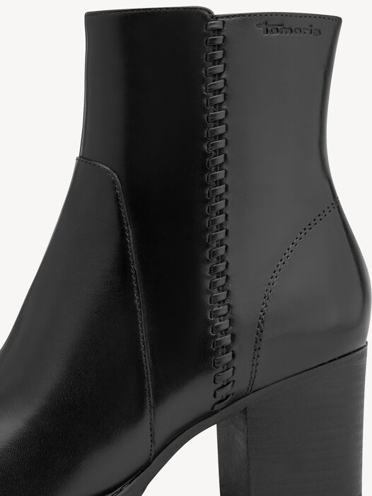 Enkellaarsje, BLACK LEATHER, hi-res