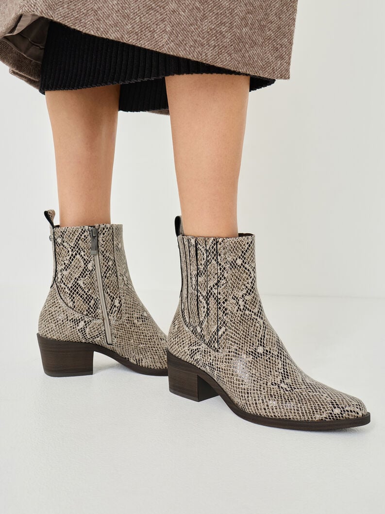 Chelsea boot - beige, BEIGE SNAKE, hi-res