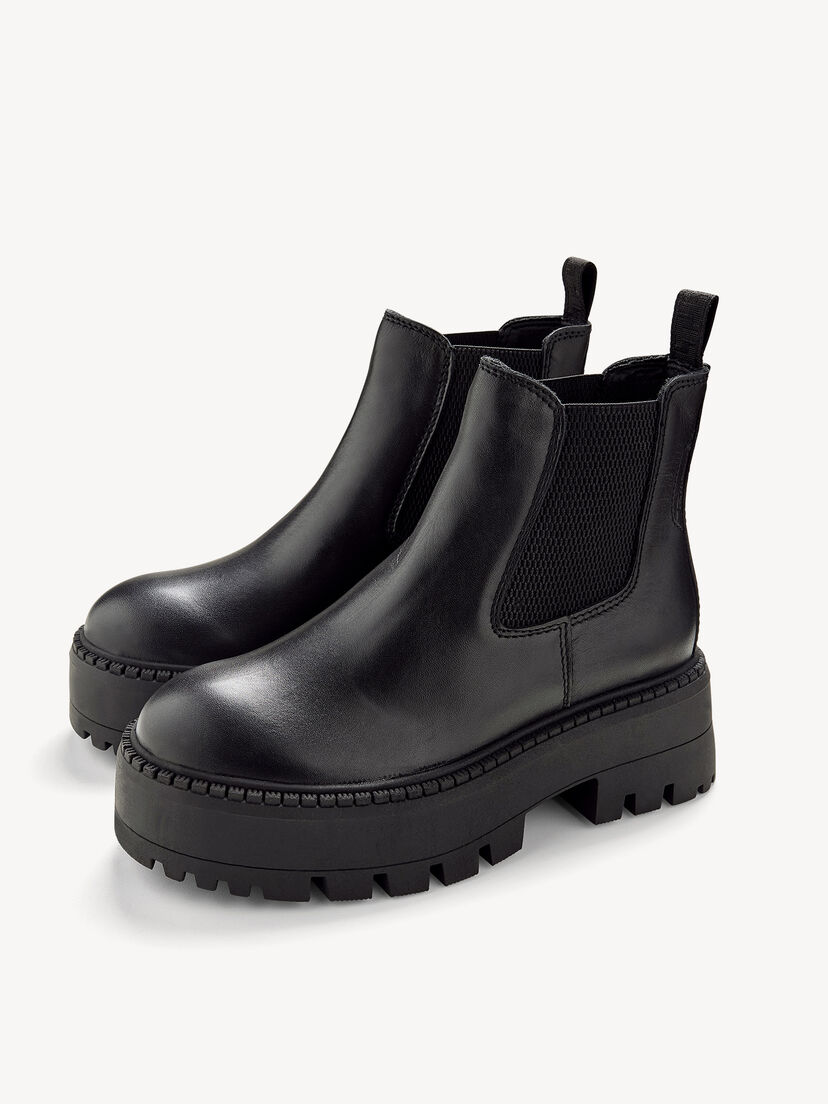 Chelseaboot - zwart, BLACK, hi-res