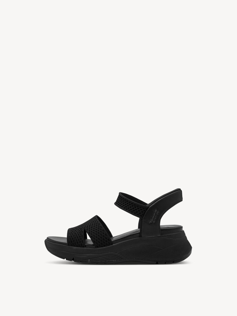 Sandaaltje - zwart, BLACK, hi-res