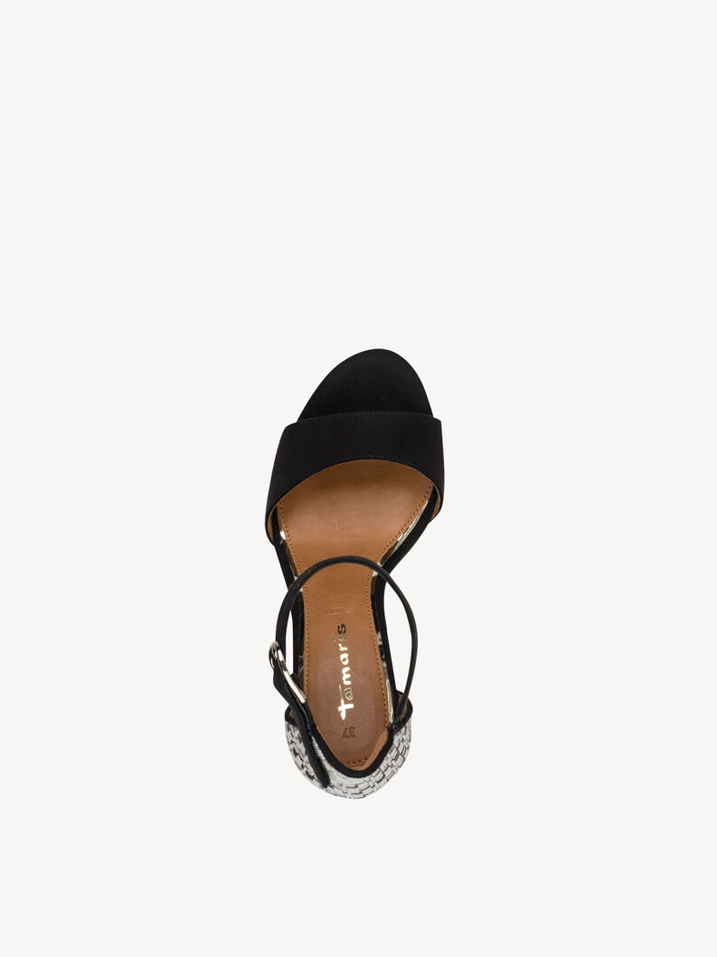 Heeled sandal, BLACK COMB, hi-res