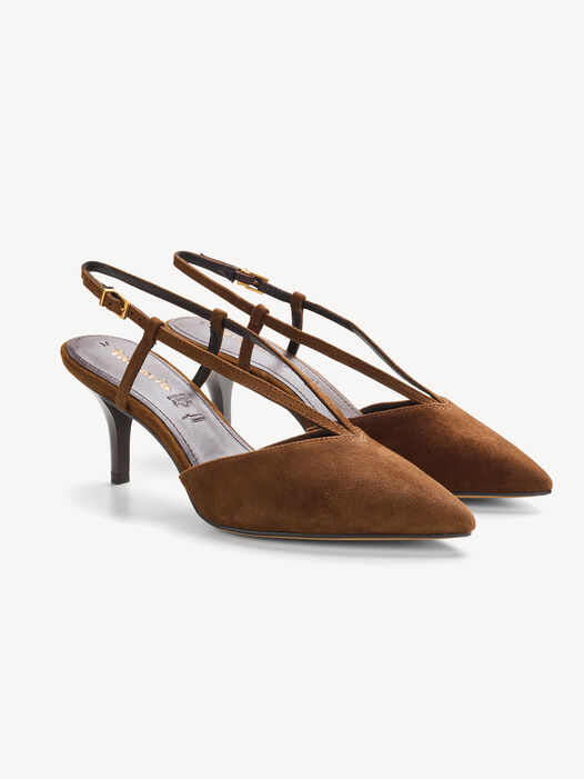 Slingpumps, cognac, hi-res