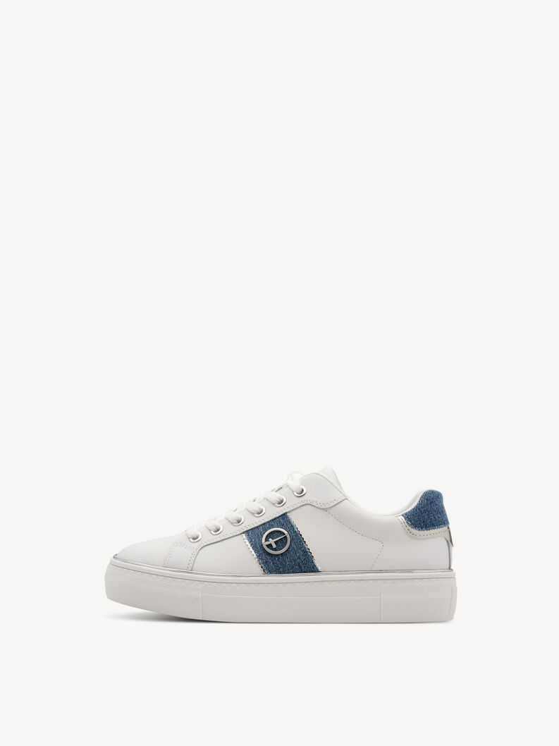 Sneaker - wei&szlig;, WHITE/DENIM, hi-res